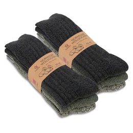 Norwegersocken Winter Norweger Socken (6 Paar) Frottee Plschsohle