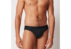 Skiny Slip Basic Cotton Rib Schwarz