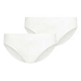 Slip Briefs Cotton Rib Slim Waist (2-St) mit -Logo am Bund