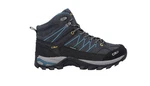 CMP Rigel Mid Trekking Shoes WP Wanderschuh Schwarz/Hellblau/Dunkelblau/Grau/Braun/Blau