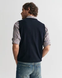 Gant Pullunder Classic Cotton Slipover Blau/Schwarz/Dunkelblau/Hellblau