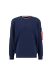 Alpha Industries Double Layer Sweater Dunkelblau/Blau/Hellblau