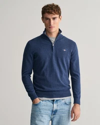 GANT Pullover Classic blau/schwarz/jeansblau/melange