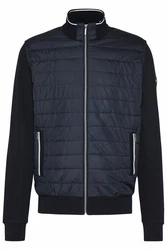 bugatti Sweatjacke mit Stehkragen Dunkelblau/Blau