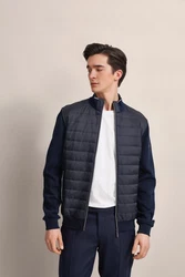 bugatti Sweatjacke mit Stehkragen Dunkelblau/Blau