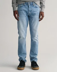 Gant Regular-fit Jeans REGULAR GANT JEANS Hellblau/Blau
