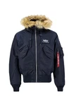 Alpha Industries Winterjacke Bomber Jacket 45/P Hooded Blau/Dunkelblau/Hellblau