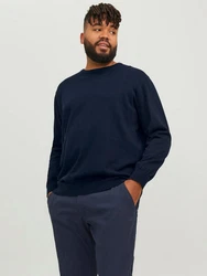 Jack & Jones Pullover JJEBASIC KNIT CREW NECK NOOS PLS navy