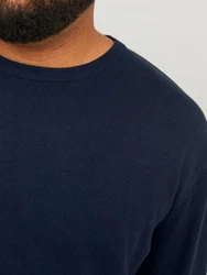 Jack & Jones Pullover JJEBASIC KNIT CREW NECK NOOS PLS navy