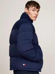 Tommy Jeans Steppjacke TJM CORD MIX ALASKA PUFFER Dunkelblau