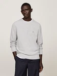 TOMMY HILFIGER Pullover 'ESSENTIAL' STEUERKREUZ Grau