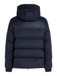 Tommy Hilfiger Jacke MIX DOWN HOODED PUFFER JACKET mit abnehmbarer Kapuze Dunkelblau/Blau