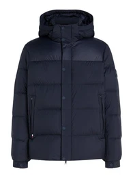 Steppjacke MIX DOWN HOODED PUFFER JACKET mit abnehmbarer Kapuze