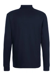 BOSS ORANGE Poloshirt Pe_interlock_long mit Polokragen Dunkelblau/Blau