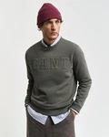 Gant Sweatshirt EMBOSSED C-NECK SWEAT grün