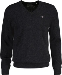 Gant V-Ausschnitt Pullover EXTRAFINE LAMBSWOOL V-NECK Dunkelgrau/Dunkelblau/Schwarz/Blau/Grau