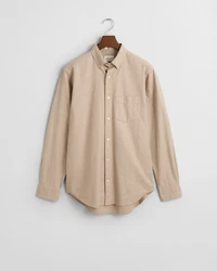 Gant Langarmhemd REG FLANNEL MELANGE SHIRT Khaki/Braun/Beige