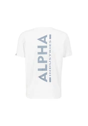 Alpha Industries T-Shirt Backprint T Reflective Print Weiß