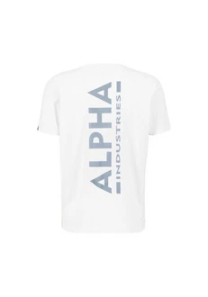 Alpha Industries T-Shirt Backprint T Reflective Print Weiß Alpha Industries T-Shirt Backprint T Reflective Print Weiß