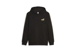 PUMA Kapuzensweatshirt ESS TAPE MINIMAL GOLD HOODIE Schwarz/Dunkelgrün