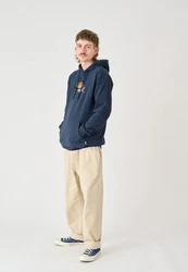 Cleptomanicx Hoodie Kapuzensweatshirt Boxy Hooded WTFISH blau/dunkelblau
