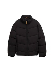 TOM TAILOR DENIM Jacke Puffer Steppjacke Anorak Schwarz