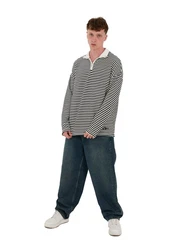 Denim Distriqt Relax-fit-Jeans Herren Baggy Jeans (16895) Dunkelblau (16895)