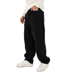 Denim Distriqt Relax-fit-Jeans Herren Baggy Jeans (16895) Schwarz (16877)