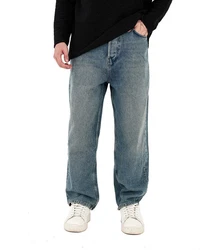 Denim Distriqt Relax-fit-Jeans Herren Baggy Jeans (16895) Blau (16880)