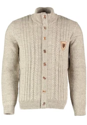 OS-Trachten Strickjacke Fenari Beige/Khaki/Dunkelrot