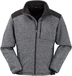Funktionsjacke Brunnthal II - Strickfleecejac grey/black