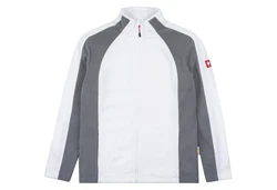 Engelbert Strauss Fleecejacke Microfleece Hellgrau/Grau/Weiß/Creme