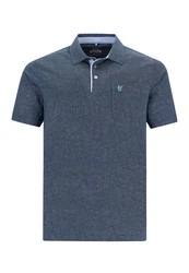 Hajo Poloshirt Blau/Dunkelblau/Hellblau