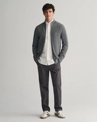 Gant Strickjacke Herren (1-tlg) Grau/Hellgrau/Dunkelgrau