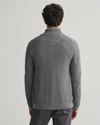 Gant Strickjacke Herren (1-tlg) Grau/Hellgrau/Dunkelgrau
