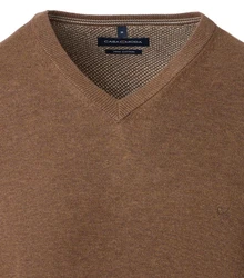 CASAMODA V-Ausschnitt Pullover uni (004430)