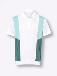 Sieh an! T-Shirt Poloshirt Grün/Weiß/Türkis/Mischfarben