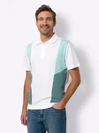 Sieh an! T-Shirt Poloshirt Grün/Weiß/Türkis/Mischfarben