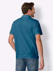 Sieh an! T-Shirt Poloshirt Türkis/Blau