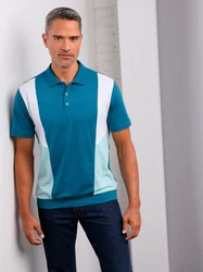Sieh an! T-Shirt Poloshirt Türkis/Blau