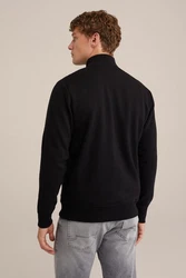 WE Fashion Cardigan Schwarz/Braun