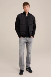 WE Fashion Cardigan Schwarz/Braun