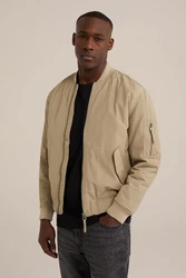 WE Fashion Hybridjacke Khaki/Beige/Braun/Grau
