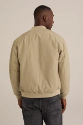 WE Fashion Hybridjacke Khaki/Beige/Braun/Grau