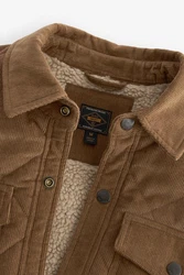 Next Cordjacke Cord-Hemdjacke Braun/Khaki