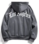 RMK Kapuzenpullover Hoodie Langarmshirt Los Angeles Dunkelgrau/Grau/Hellgrau/Dunkelblau