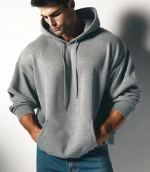 RMK Kapuzenpullover Hoodie Langarmshirt Los Angeles Hellgrau/Silber/Grau/Braun