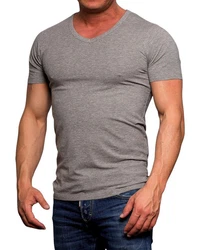 Jack & Jones T-Shirt Spar Set (3er-Pack) Unifarben Grau/Weiß/Dunkelgrau