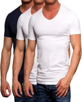 Jack & Jones T-Shirt Spar Set (3er-Pack) Unifarben Weiß/Creme/Dunkelblau Jack & Jones T-Shirt Spar Set (3er-Pack) Unifarben Weiß/Creme/Dunkelblau