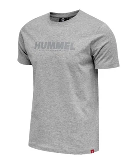 hummel T-Shirt Legacy Dunkelgrau/Grau/Braun